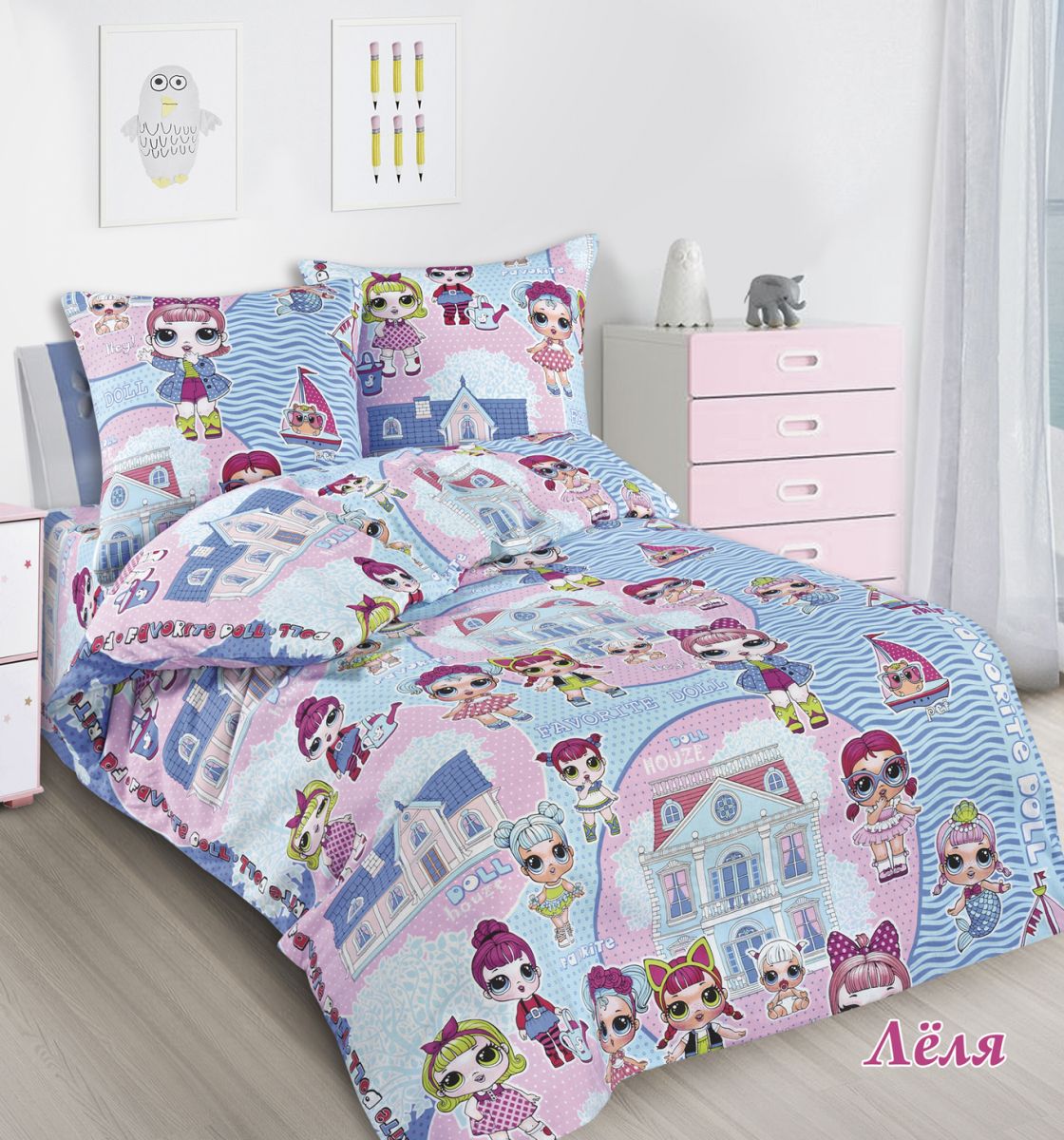 Леля КПБ 1.5 сп (5) "Экзотика" Бязь