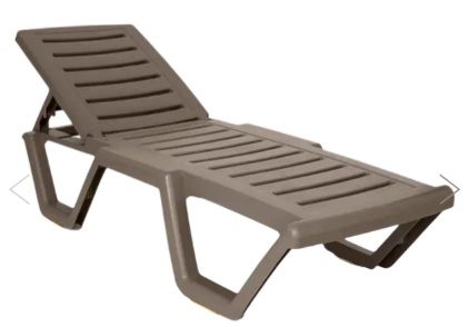 Лежак Атлант арт.ЭП 860437, пластик (мокко)