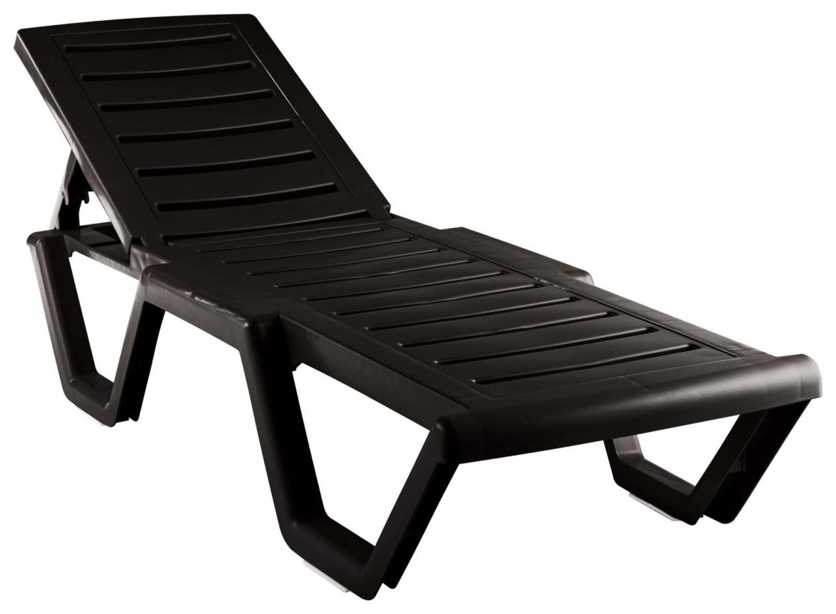 Лежак Атлант арт.ЭП 860468, пластик (шоколад)