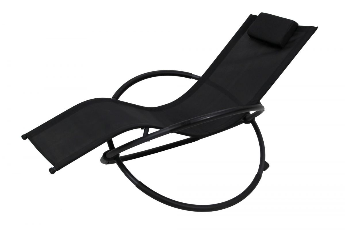 Лежак Концепт арт.WR-C010, текстилен (черный) "Garden story"