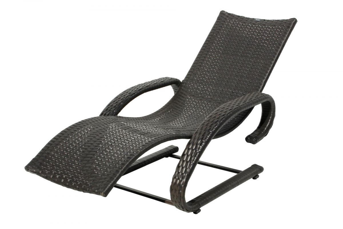 Лежак Модена арт.7006, ротанг искусственный (коричневый) "Garden story"