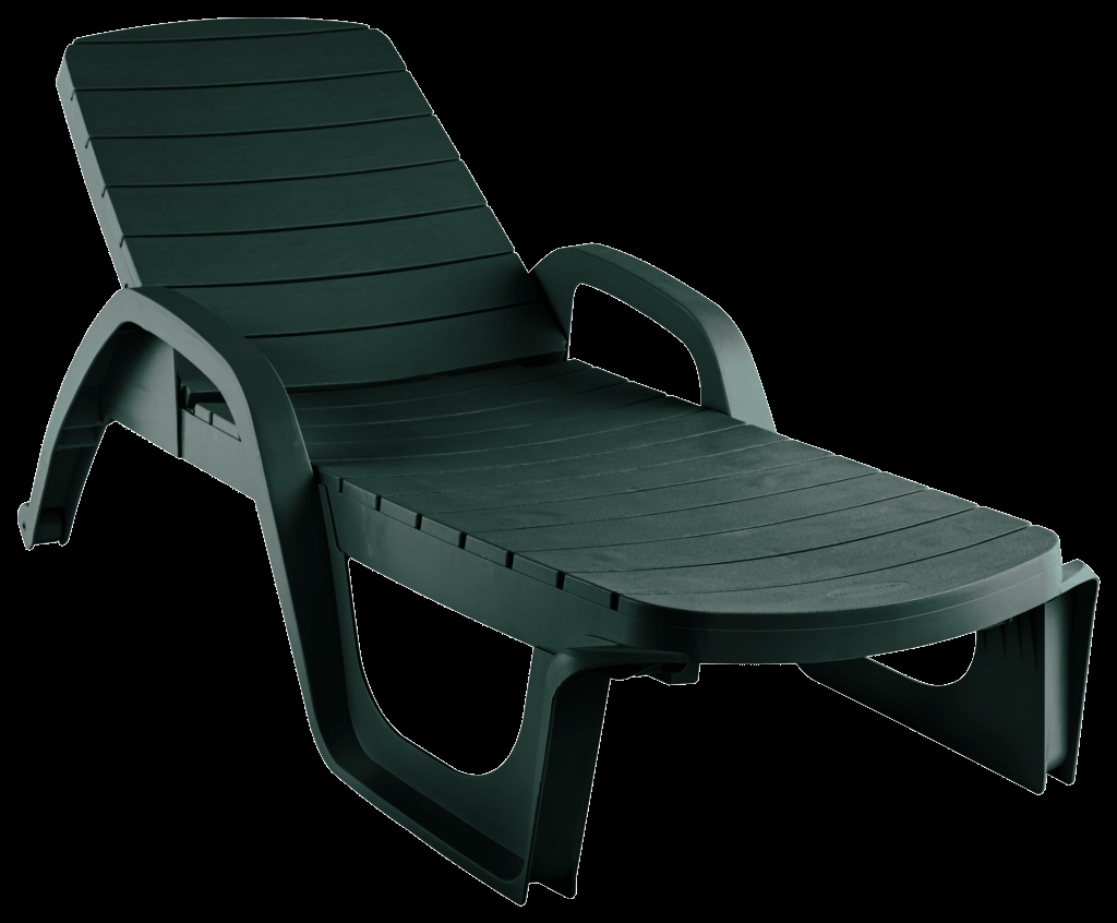 Лежак Прованс арт.ЭП 136103тз, пластик (темно-зеленый)
