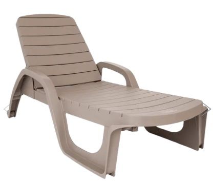 Лежак Прованс арт.ЭП 405302, пластик (мокко)