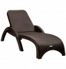 Лежак RATTAN арт.ЭП 044077, пластик (коричневый) - 2