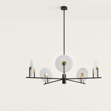 Люстра Erto 5L с алебастровыми дисками 1096-25