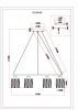 Люстра подвесная Moderli V11708-8P Prismique - 6