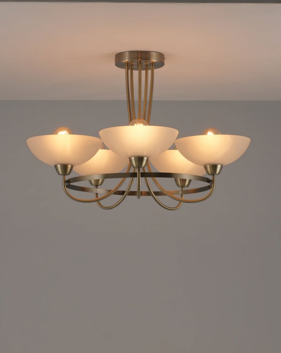 Люстра потолочная Moderli V1204-5C Lione 5*E27*60W