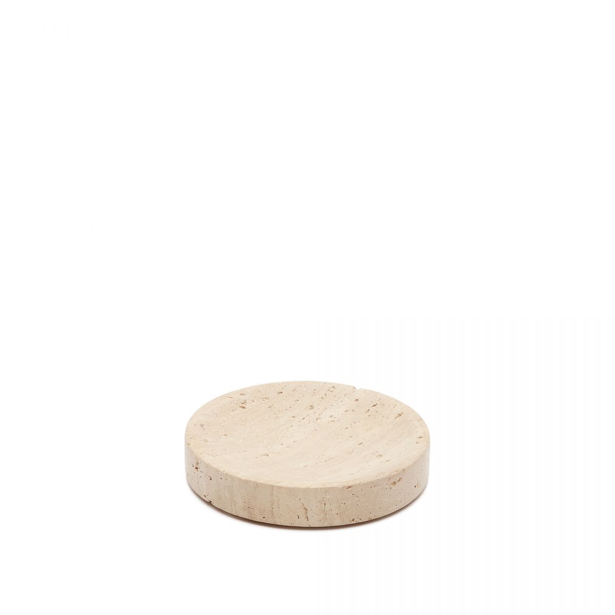 Macre Мыльница из бежевого травертина