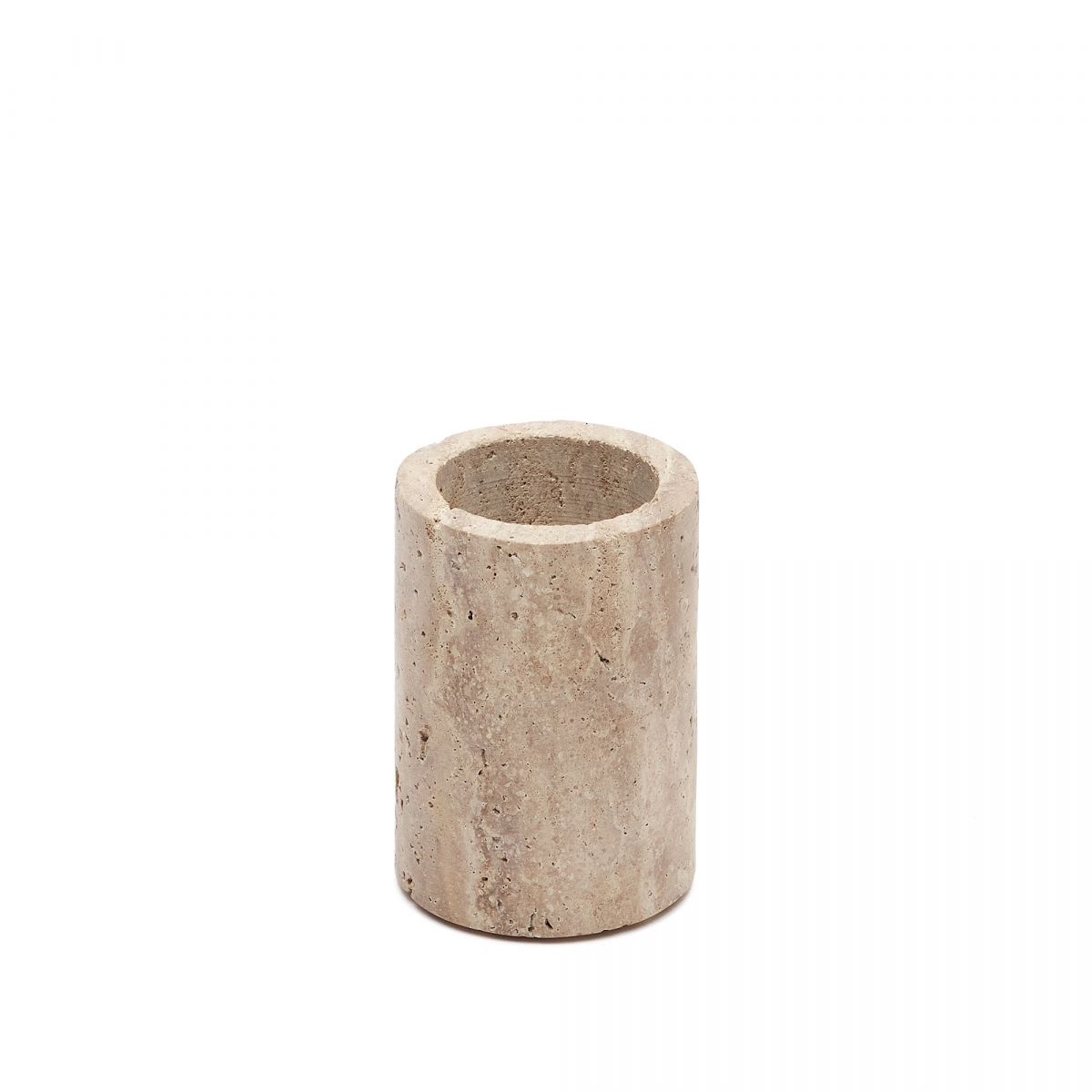 Macre Подставка для зубных щеток из бежевого травертина