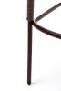 "Марсель" стул барный плетеный из роупа, каркас из стали коричневый (RAL8016) муар, роуп коричневый - 8