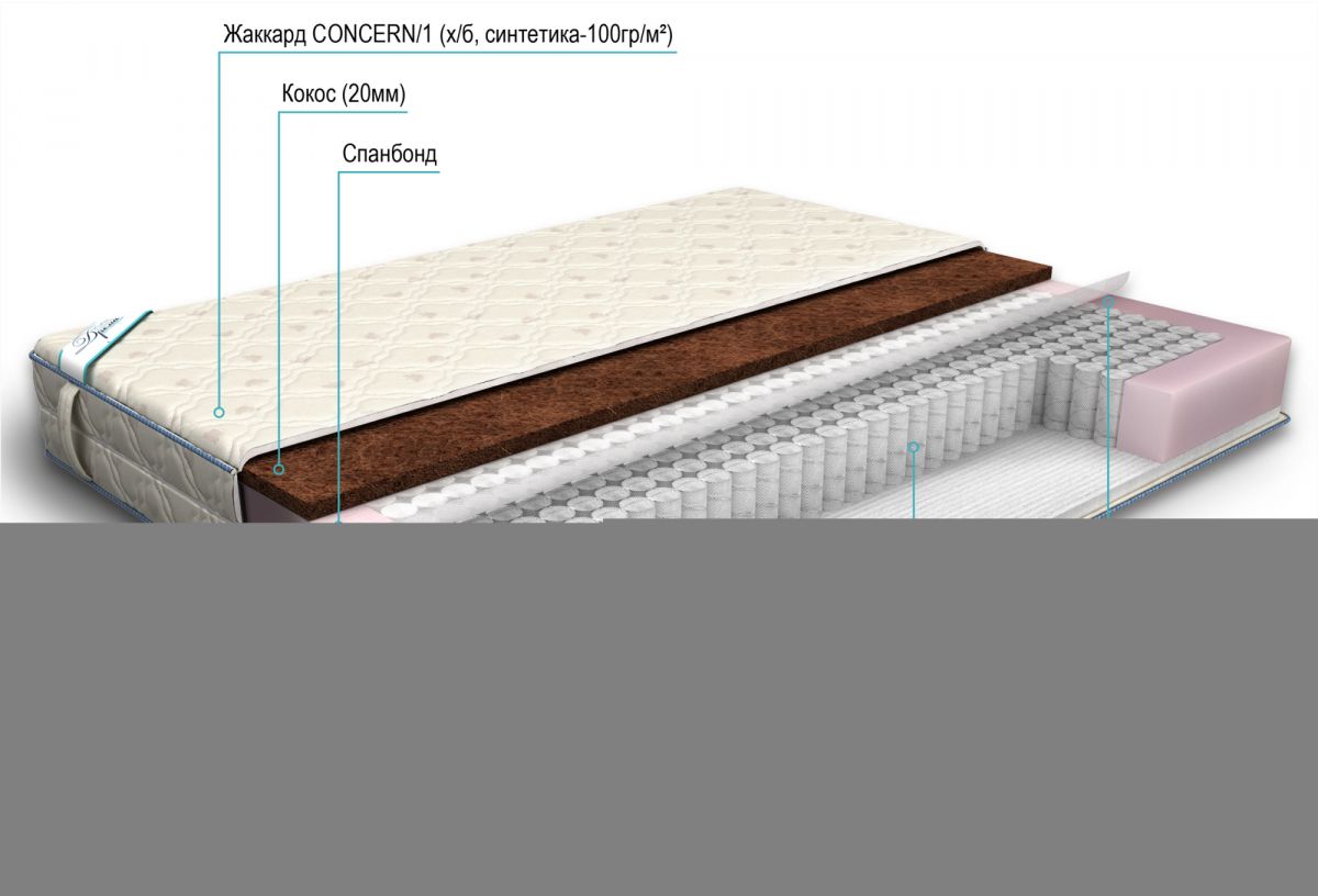 матрас дрема etalon кокос струтто 90х195
