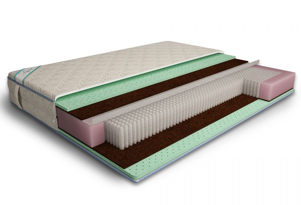матрас дрема микропакет латекс aloe мидл 110х200