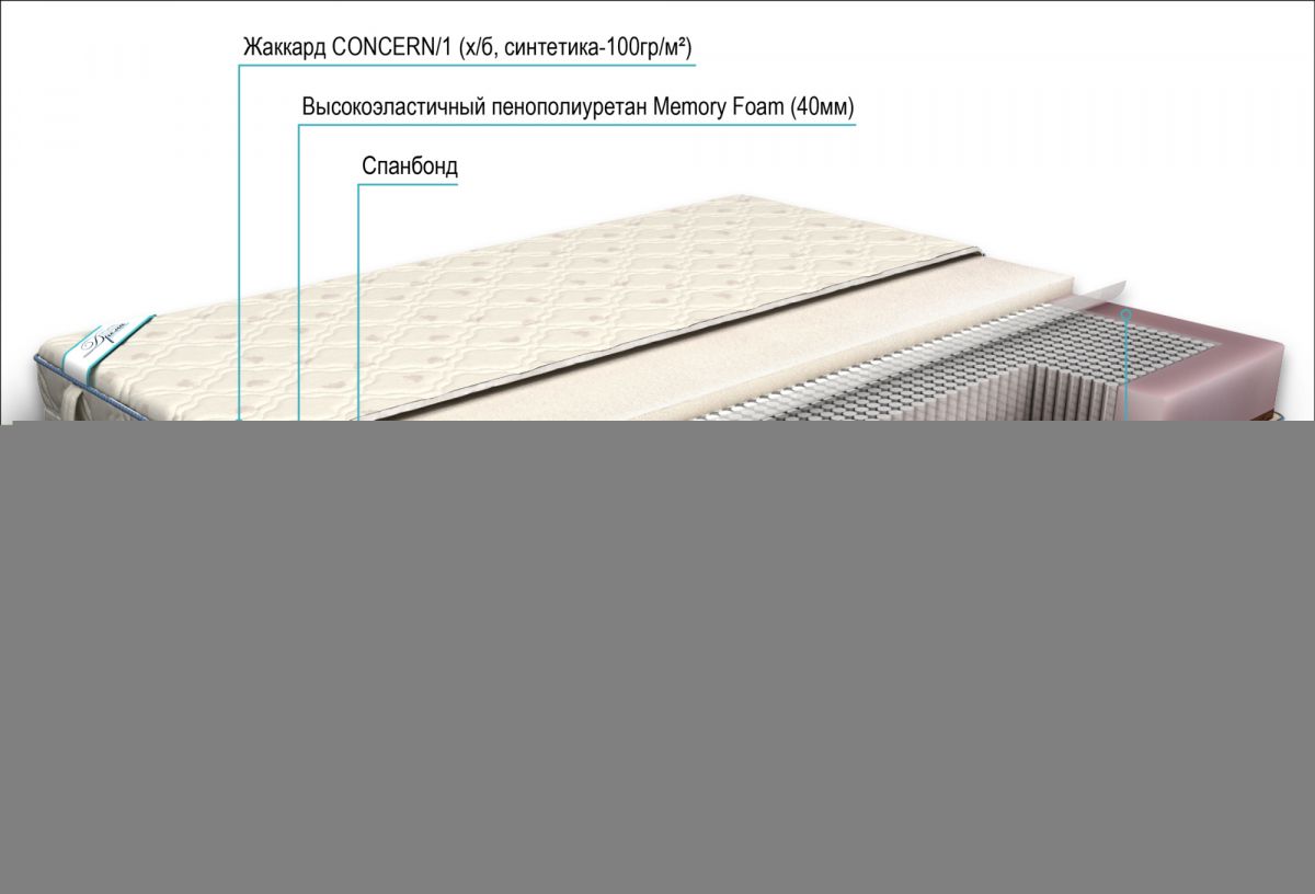 матрас дрема микропакет мемори 110х195
