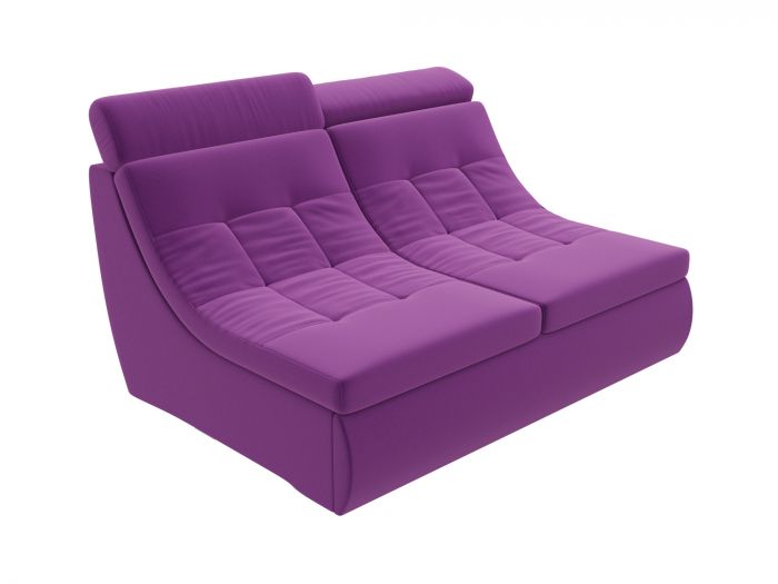 105617 Модуль Холидей Люкс раскладной диван | Микровельвет | Фиолетовый