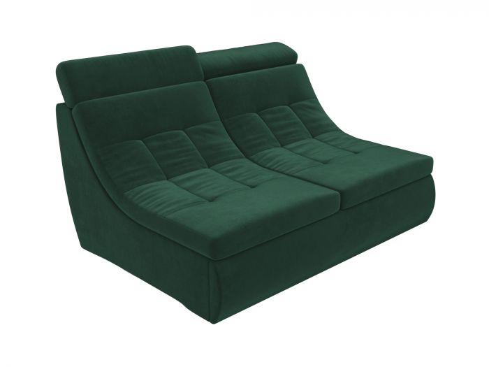 105605 Модуль Холидей Люкс раскладной диван | Велюр | Зеленый