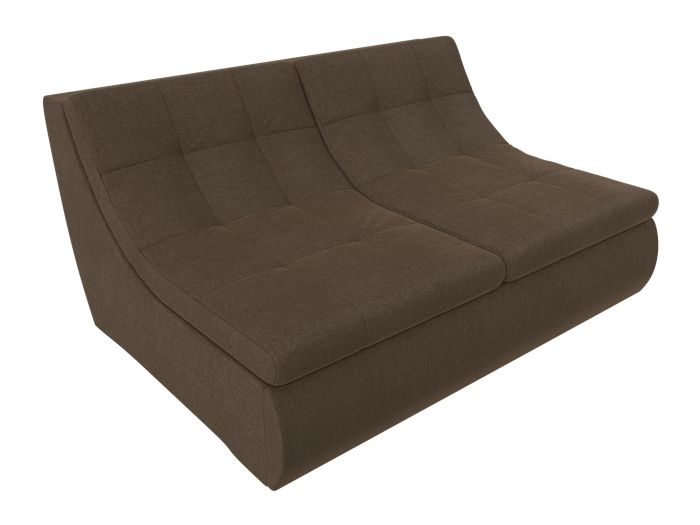 101880 Модуль Холидей раскладной диван | Рогожка | Коричневый