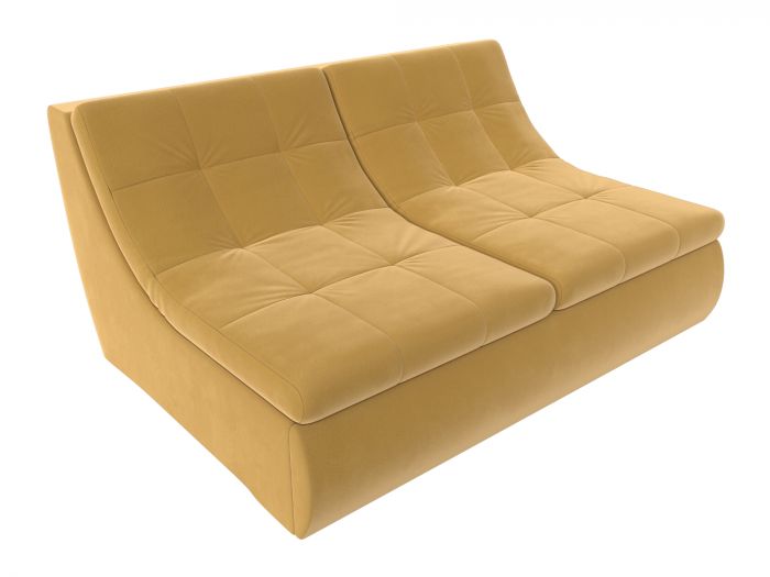 112670 Модуль Холидей раскладной диван | Микровельвет | Желтый