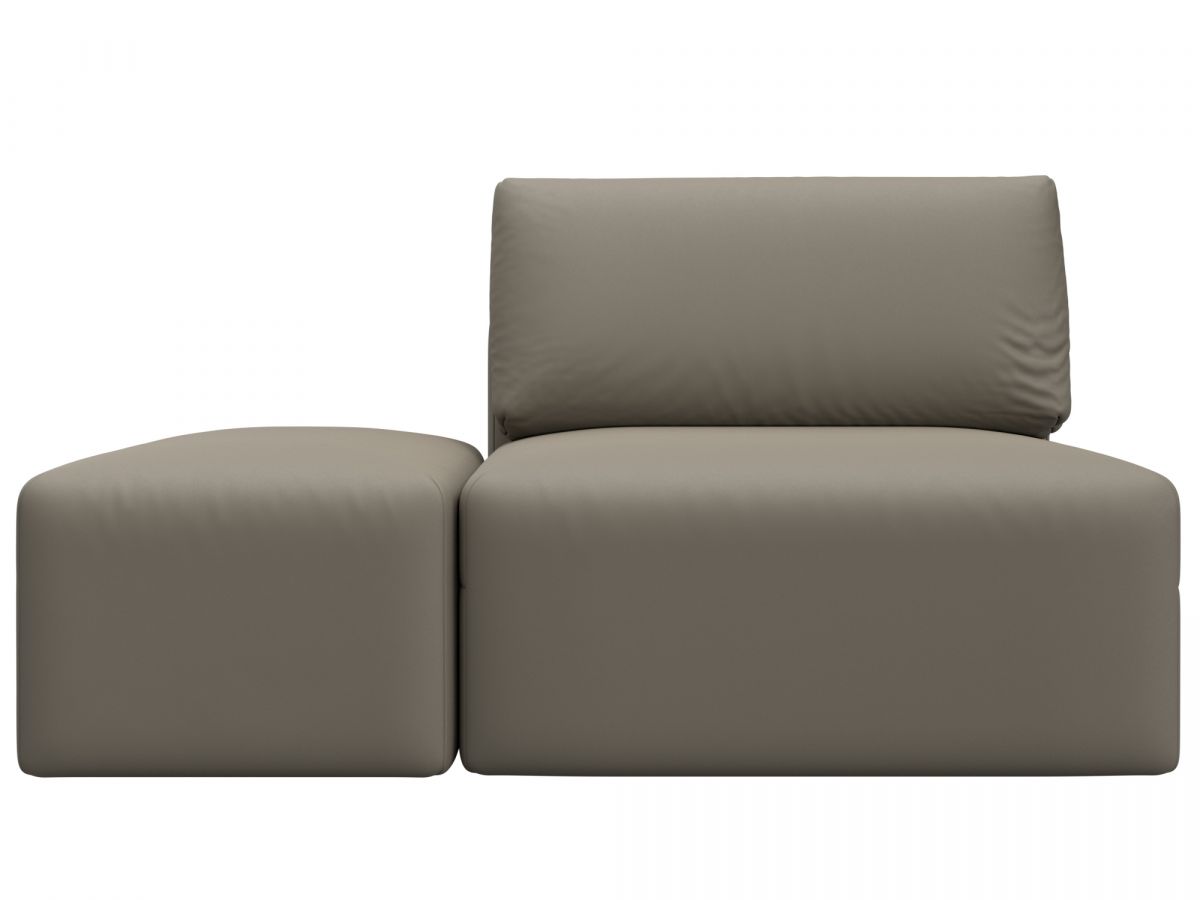 130084 Модули диван и пуф Лига-060 НПБ | экокожа | grifon 04 бежевый