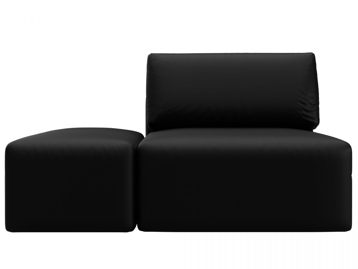 130086 Модули диван и пуф Лига-060 НПБ | экокожа | grifon 18 черный