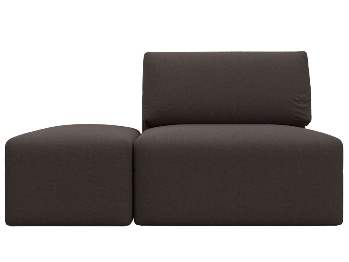 129739 Модули диван и пуф Лига-060 НПБ | рогожка | амур 05 коричневый