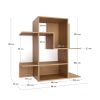 Модульный стеллаж Ina из шпона дуба с натуральной отделкой 80 x 80 см - 4