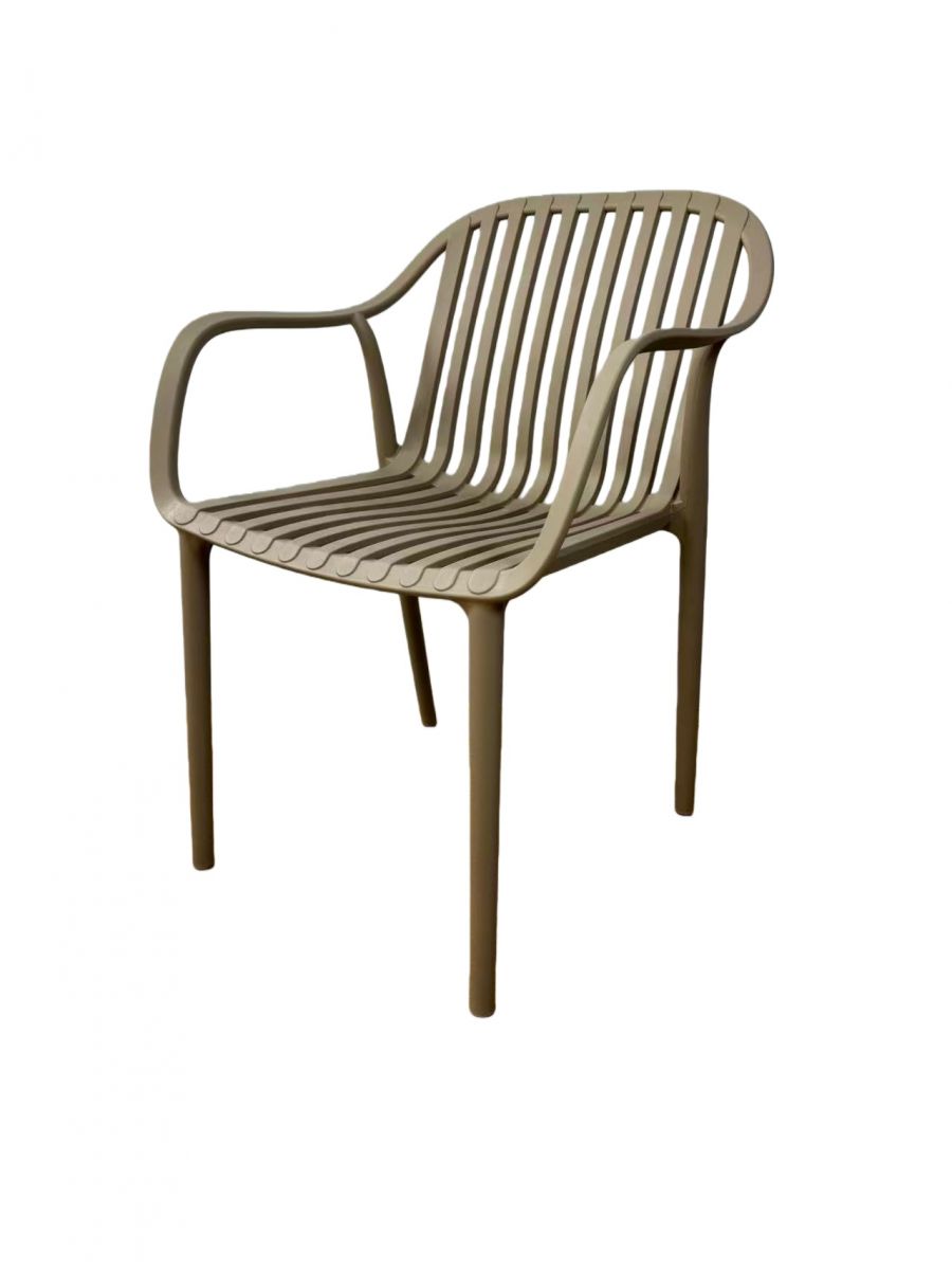 "Мохито" стул пластиковый, цвет бежево-коричневый