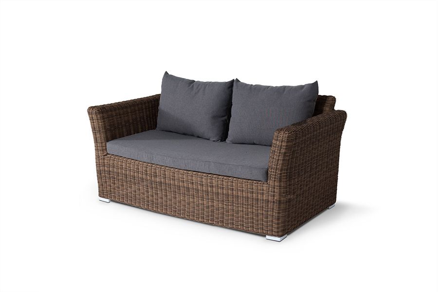 "Мокко" обеденная группа плетеная из ротанга, цвет коричневый