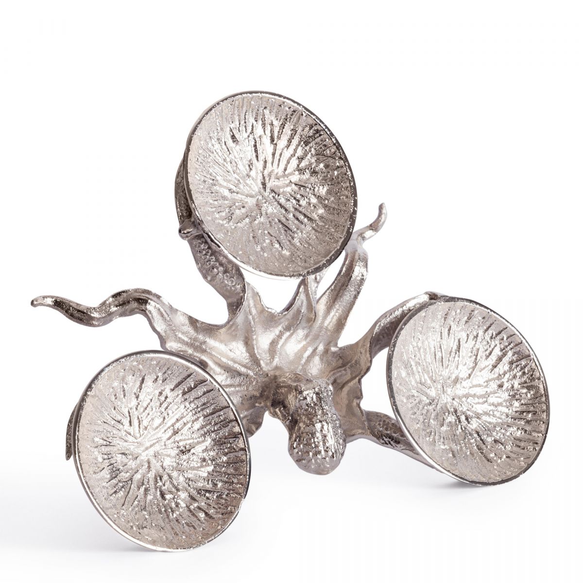 Монетница Secret De Maison OCTOPUS3 ( mod. 9613 ) алюминиевый сплав, 35x26,5x9 см, никель-nickel