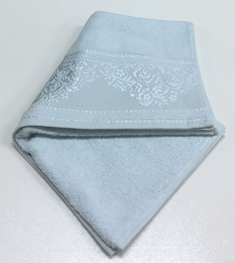 Мятный YASEMIN 50х90 хлопок М полотенце (1шт) Фиеста