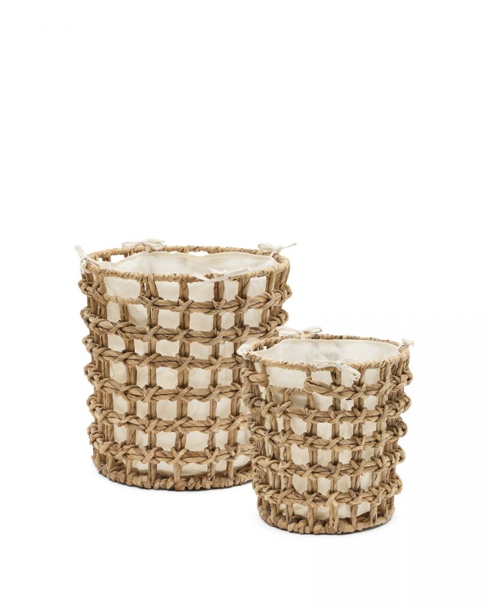 Набор из 2-х корзин Dilam из натурального волокна 30 см - 38 см