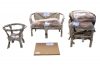 Набор мебели Багамы арт.CV-B01C коричневый, бежевый (диван+2кресла+стол (2 уп.), каркас коричн., по - 6