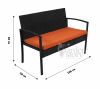 Набор мебели Бостон арт.SFS002 черный, оранжевый "Garden story" - 5
