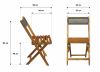 Набор мебели садовый Бали (мини) из акации арт.ТР2092.1.1 акация цвет дерева, нет 1 уп (3 предмета: - 8