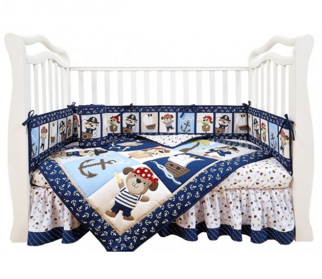 Набор постельного белья для новорожденных "PIRATIC",7 пр. (стандарт)
