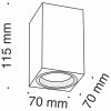 Потолочный светильник Technical C011CL-01W - 4