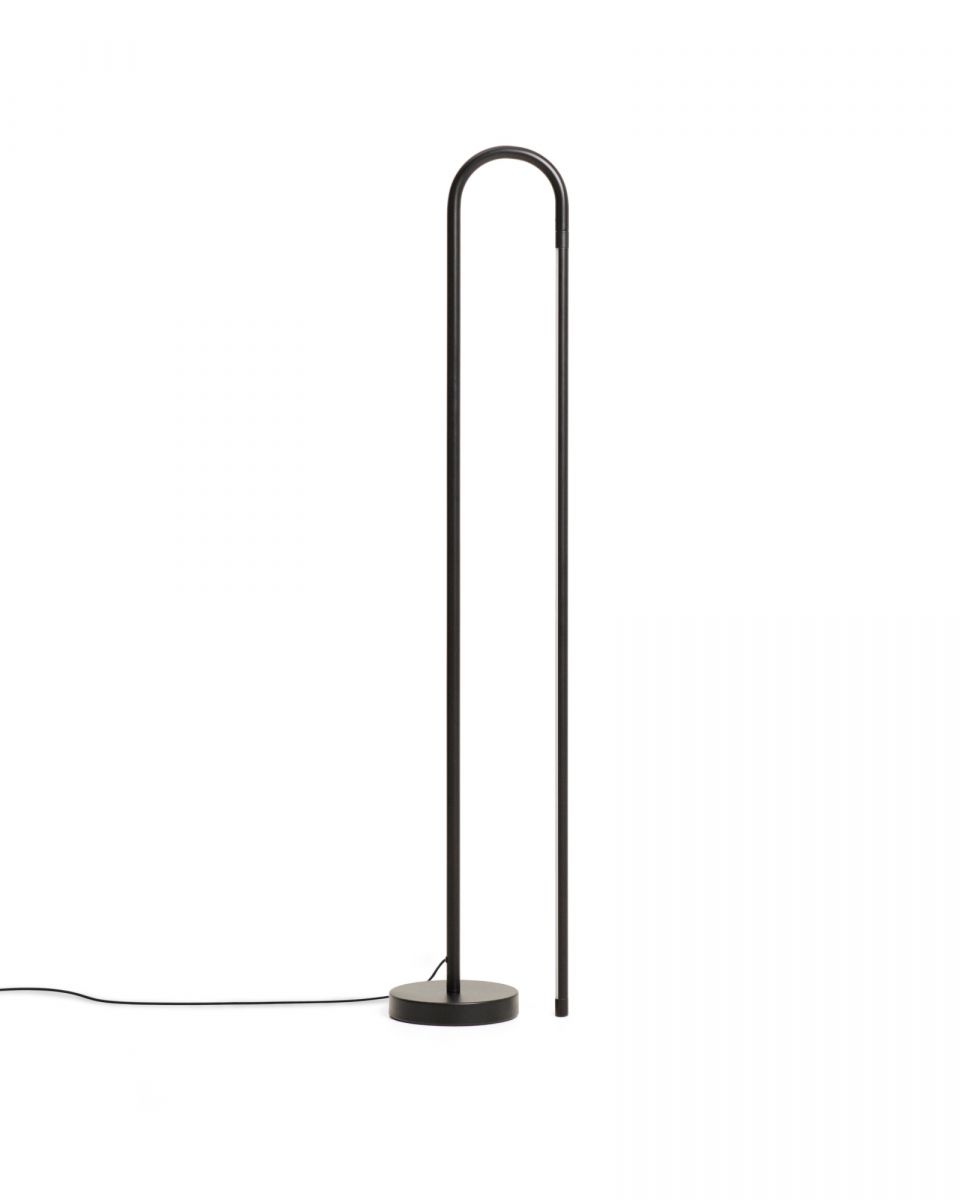 Напольный светильник Bow из черного алюминия