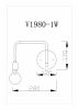 Настенный светильник Moderli V1980-1W Viona 1*E27*60W - 6