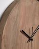 Настенные часы SLIP круглые из массива акации с натуральной отделкой Ø 35 см - 8
