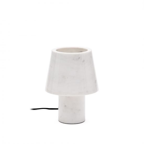 Настольная лампа Alaro из белого мрамора