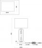 Настольный светильник Freya FR1007TL-01BS - 3