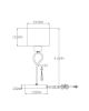 Настольная лампа Moderli V2571-1T Chilly 1*E27*60W - 2