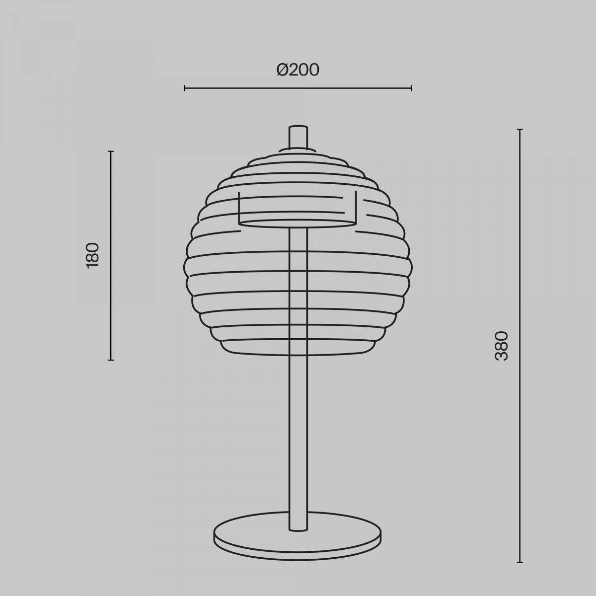 Настольный светильник Maytoni P060TL-L12BSK1