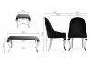 Обеденная группа Алган white - gray - 2