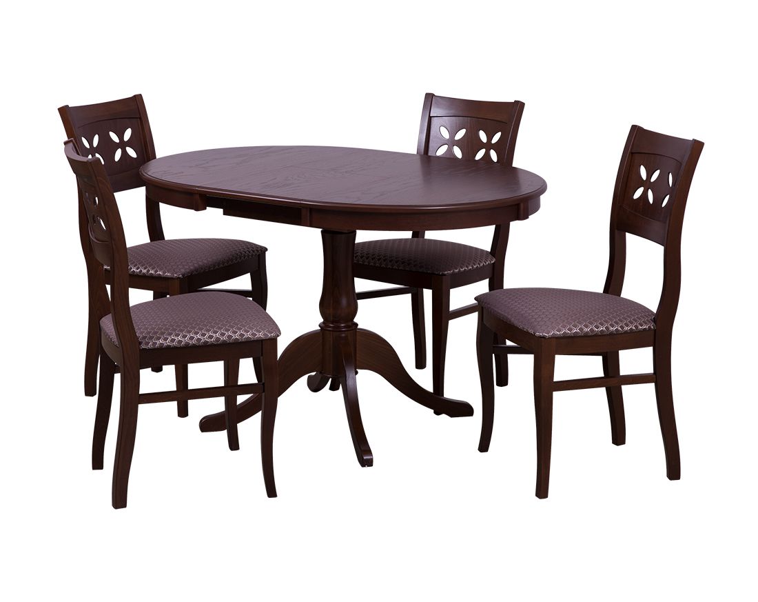 Обеденная группа Амадей | Лион орех темный