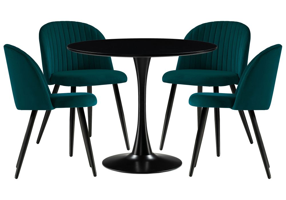 Обеденная группа Аринай green - black