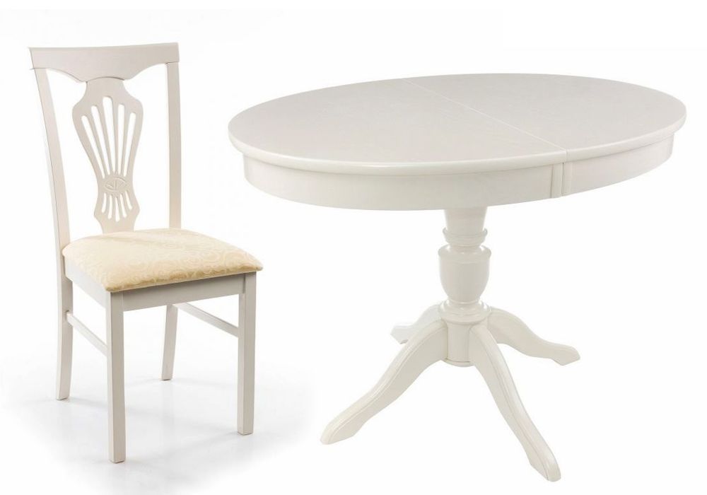 Обеденная группа Arno без патины | Arfa butter white