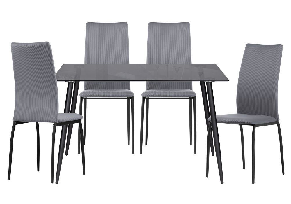 Обеденная группа Аелина gray - black
