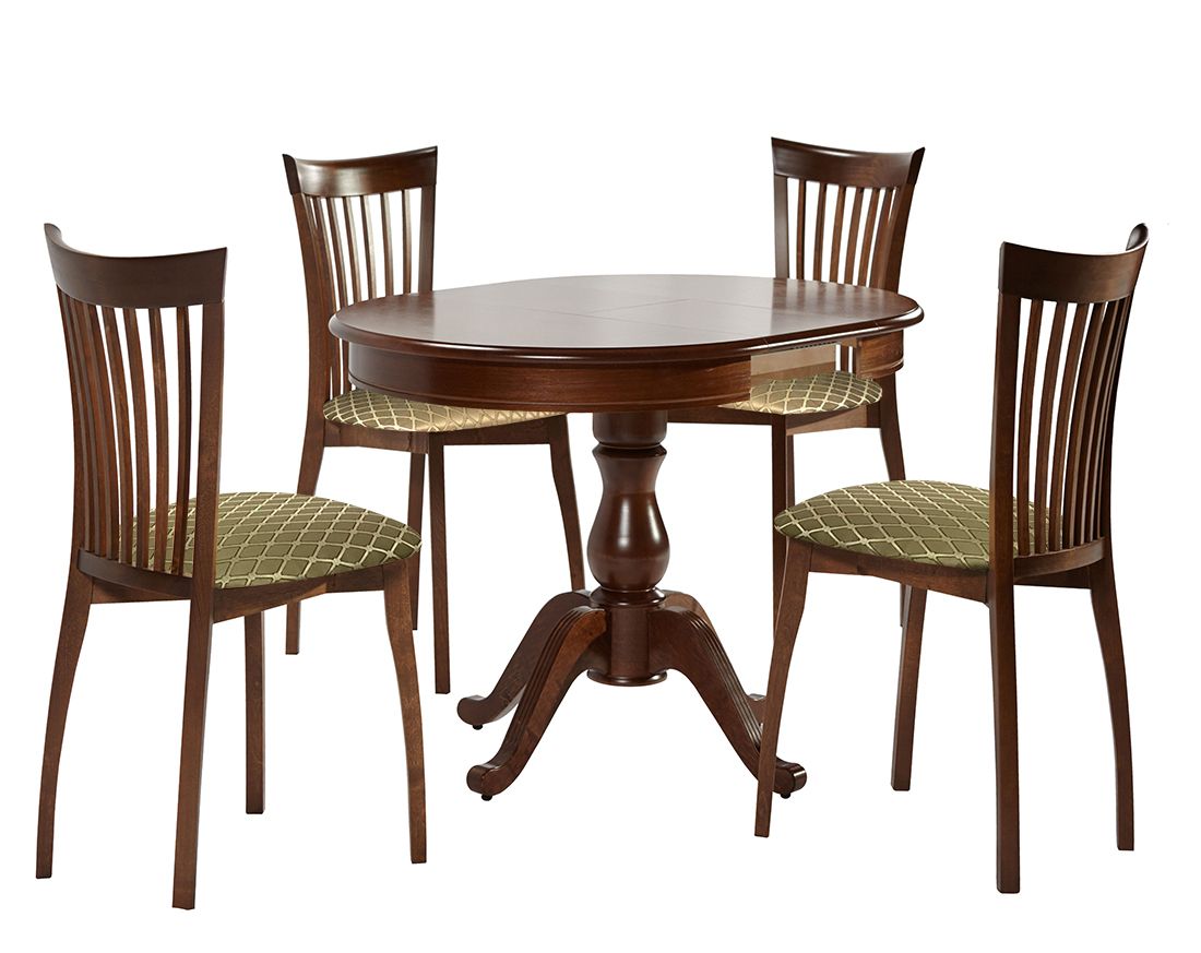 Обеденная группа Фабрицио 1 | Тулон призма | темный орех