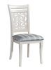 Обеденная группа Milano | Siena ivory white | голубая обивка - 8
