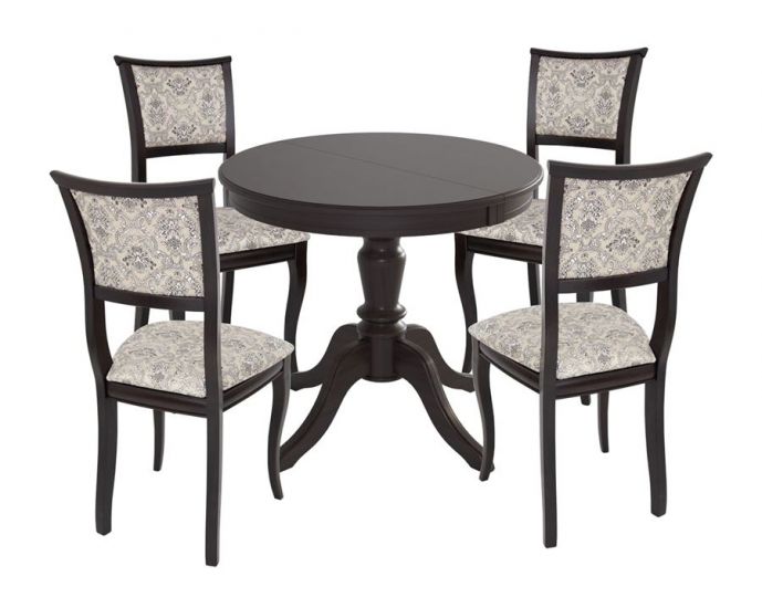 Обеденная группа стол Эгина + стул Кентавр 4 шт. | Венге | ткань стула Imperator |